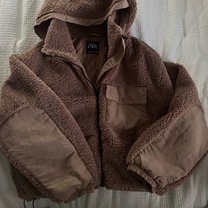 Crop Sherpa jacket